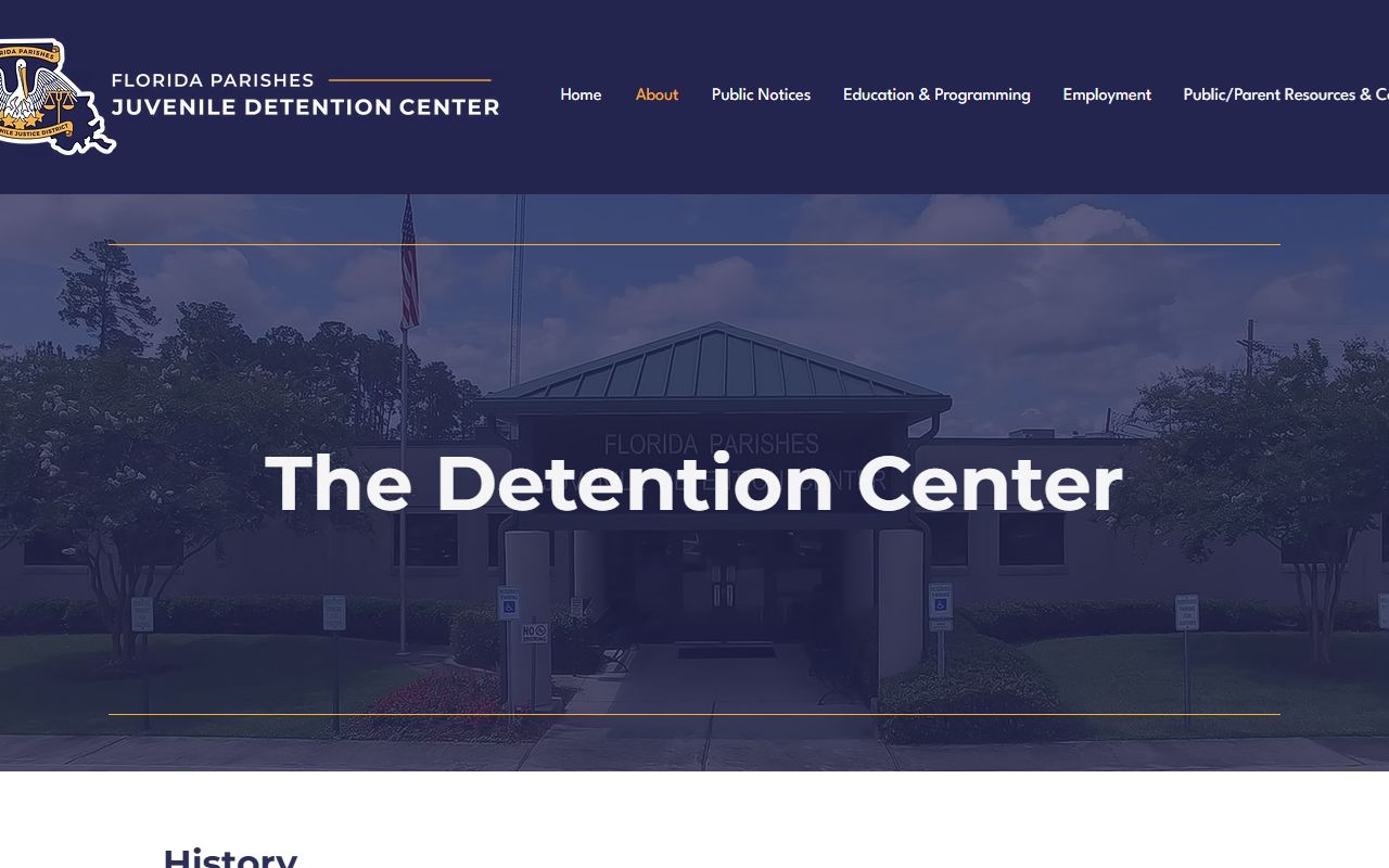 Florida Parishes Juvenile Detention Center history and St. Tammany Parish juvenile detention records